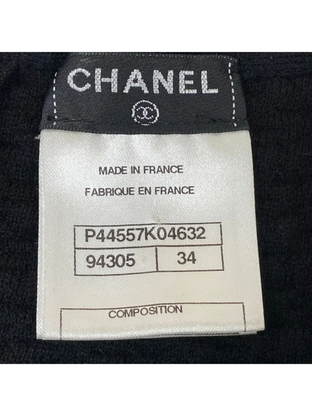 Chanel Dress S Black Sleeveless Wool